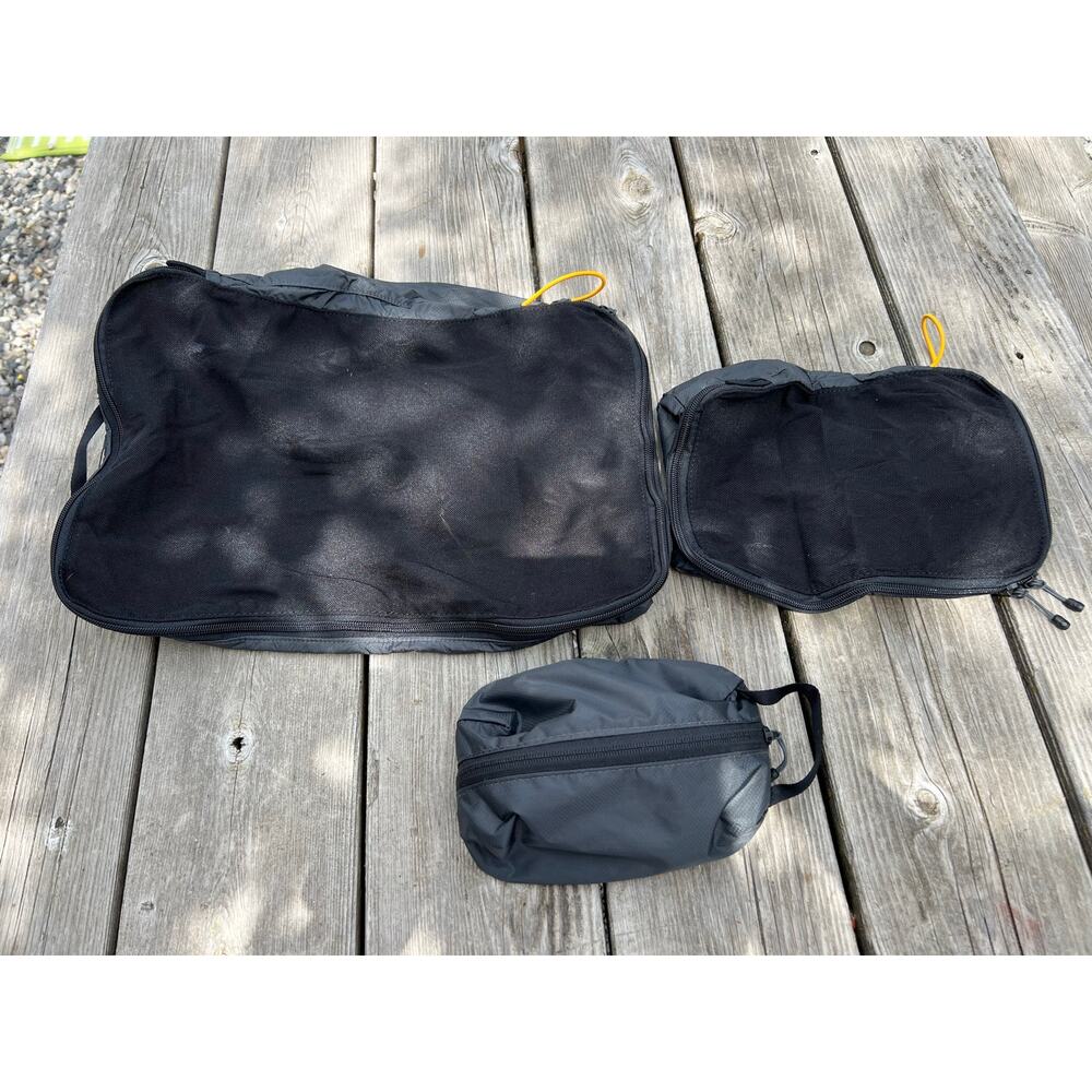 The north face flyweight cube pack packing cubes organization travel luggage EUC